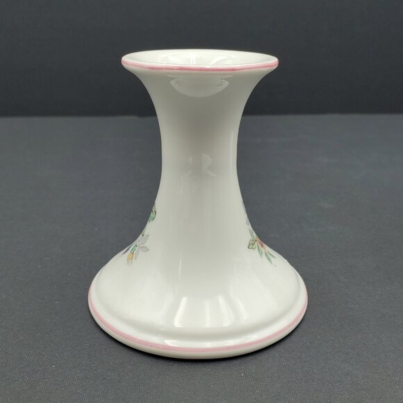 Elizabeth Arden Pink Floral Candlesticks Pink Flowers Taper Candle Holders - Picture 9 of 10